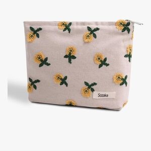 SOZAKA Cosmetic Bag - Cream and Yellow